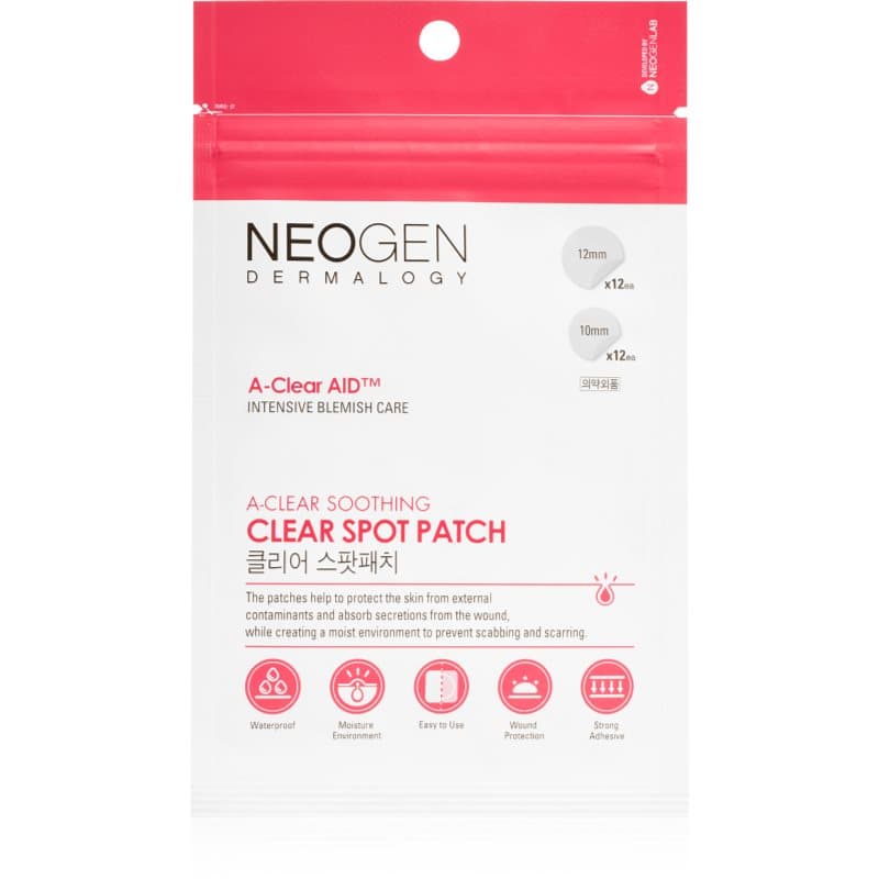 Neogen Dermalogy A-Clear Soothing Spot Patch Reinigend Pleister Acne Huid 24 st