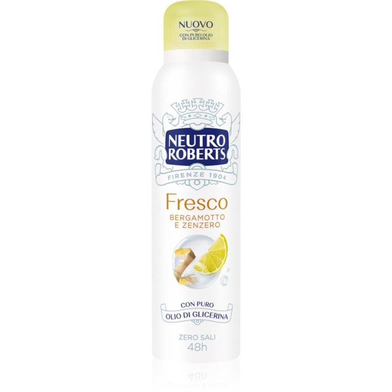 Neutro Roberts Bergamotto e Zenzero Deodorant Spray met 48-Uurs Werking 150 ml