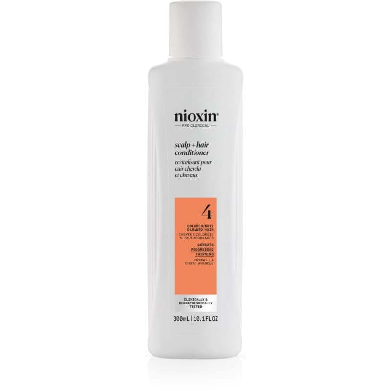 Nioxin System 4 Scalp + Hair Conditioner Hydraterende en Voedende Conditioner voor Gekleurd en Beschadigd Haar 300 ml