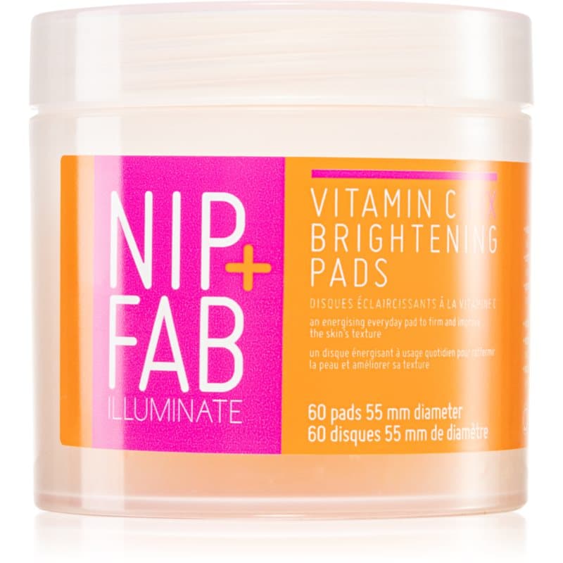 NIP+FAB Vitamin C Fix Reinigende Pads voor Stralende Huid 60 st