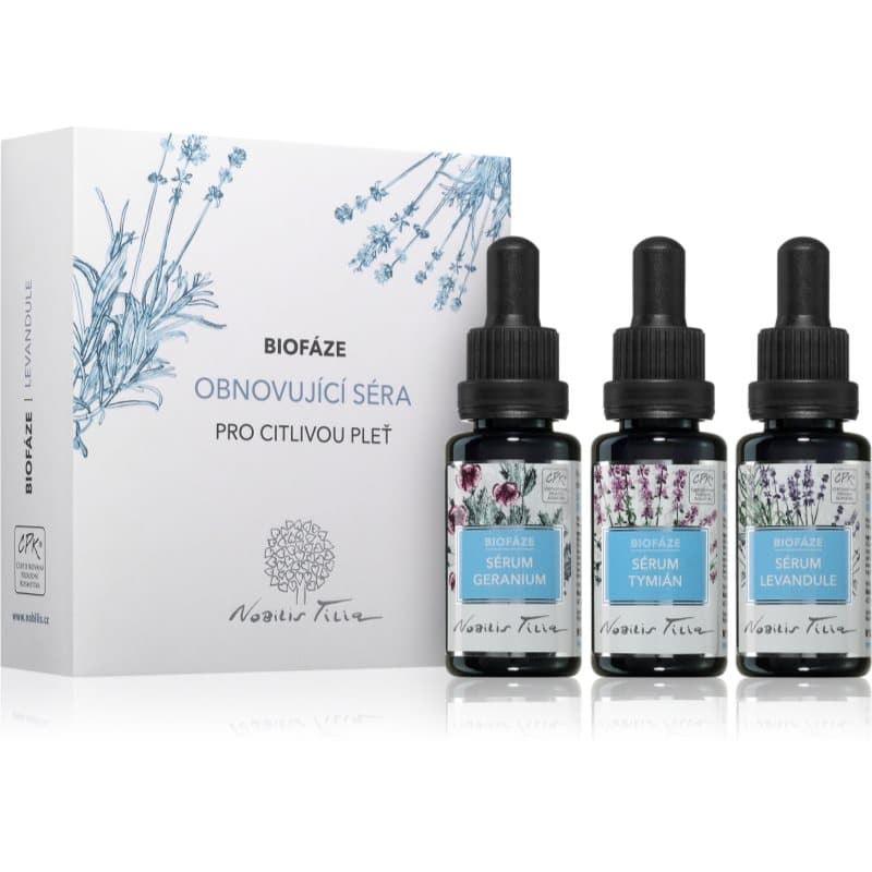 Nobilis Tilia Biofáze Obnovující Séra Levandule Gift Set voor Gevoelige Huid