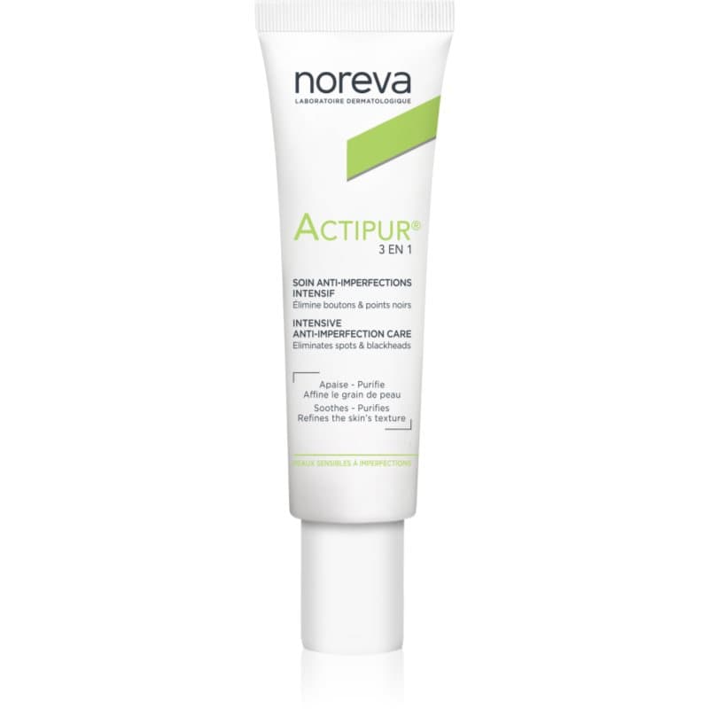 Noreva Actipur 3-in-1 Anti-Blemish Care Gezichtsverzorging tegen Oneffenheden van Acne Huid 30 ml