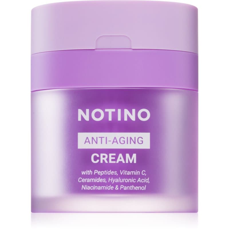 Notino Anti-Aging Cream with Peptides, Vitamin C, Ceramides, Hyaluronic Acid, Niacinamide & Pantheno Dag en Nachtcrème tegen Huidveroudering 50 ml