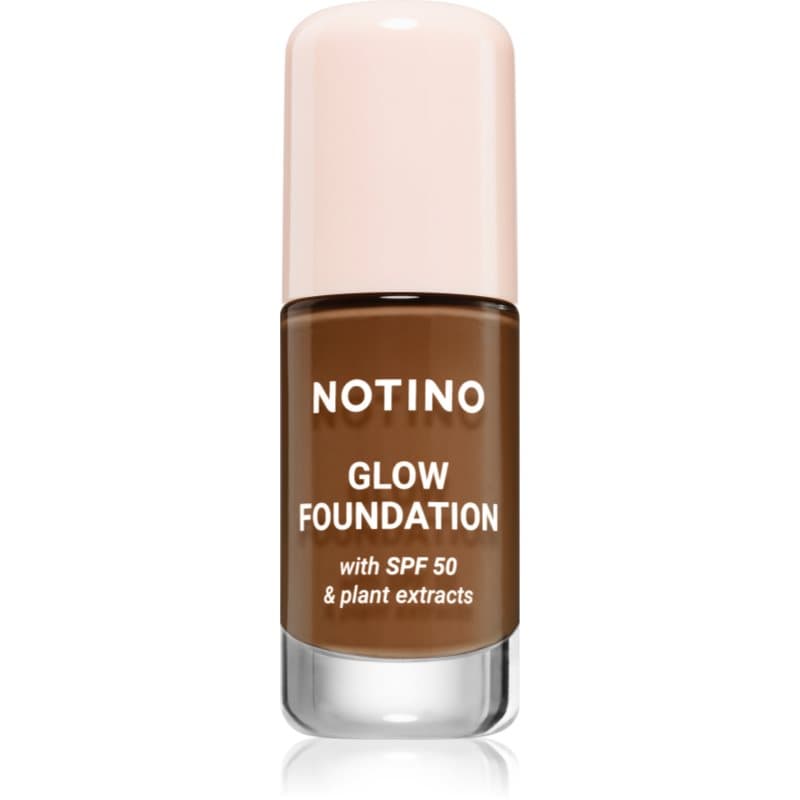 Notino Foundation Glow foundation with SPF 50 & plant extracts Verhelderende Foundation SPF 50 02 Deep Warm 30 ml