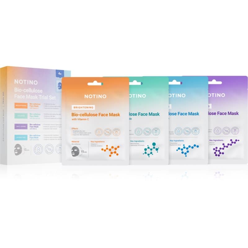 Notino Bio-cellulose Face Mask Trial Set Sheetmaskerset