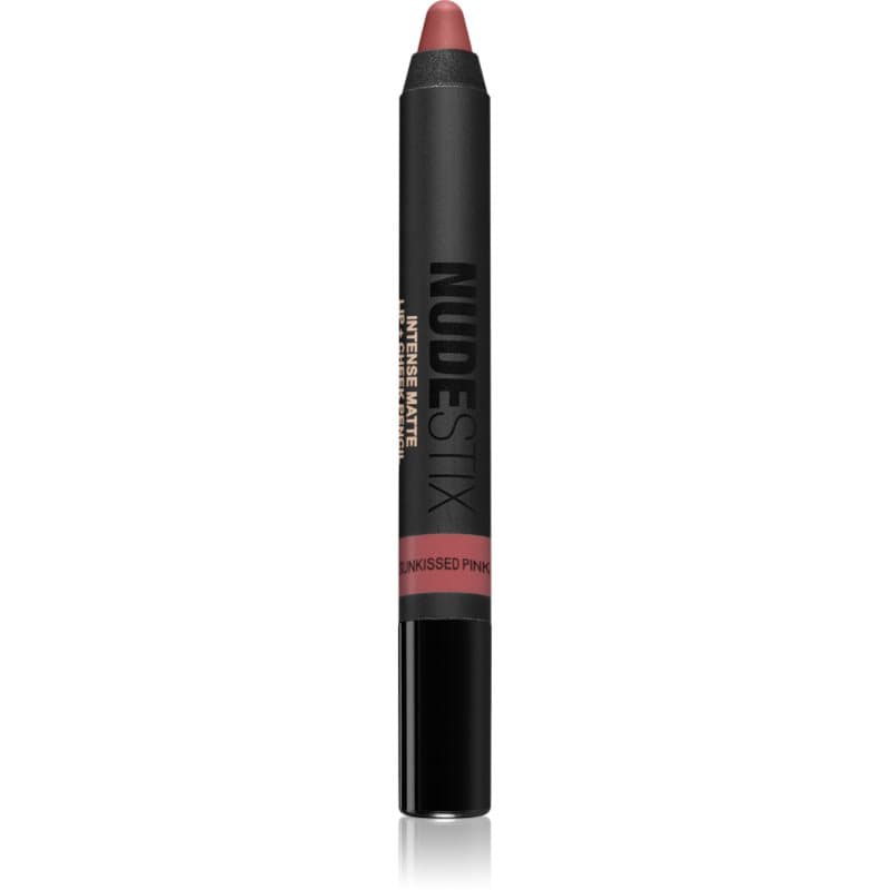 Nudestix Intense Matte Universele Potlood voor LIppen en Wangen Tint Sunkissed Pink 2,8 g