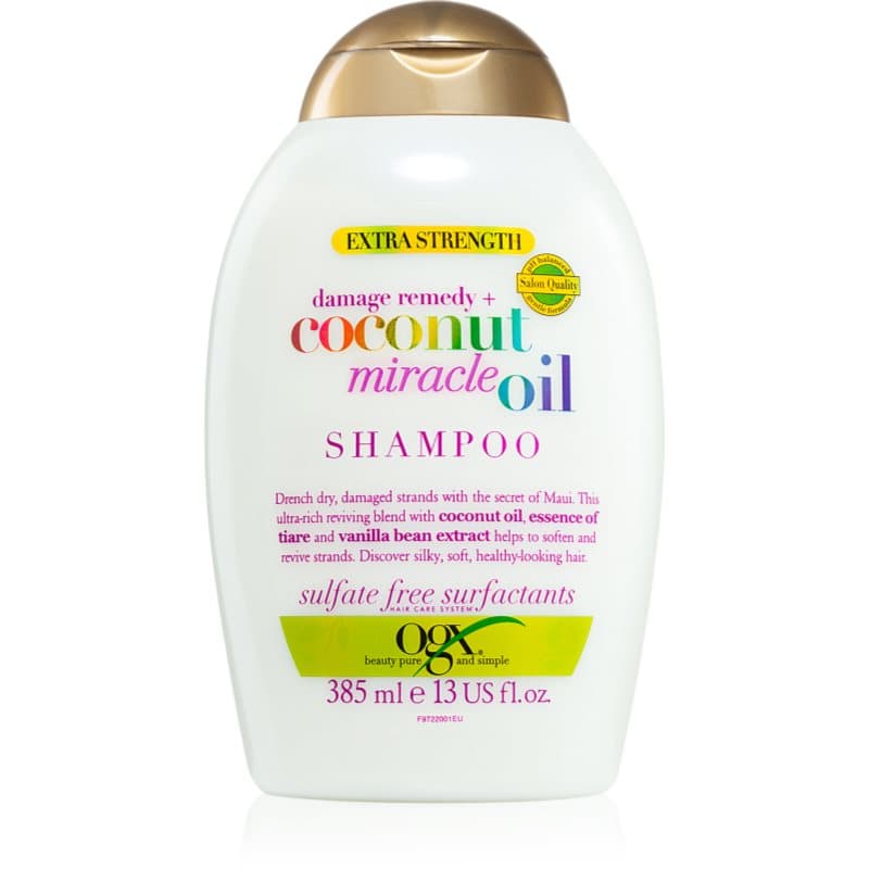 OGX Coconut Miracle Oil Versterkende Shampoo voor Beschadigd Haar met Kokosolie 385 ml