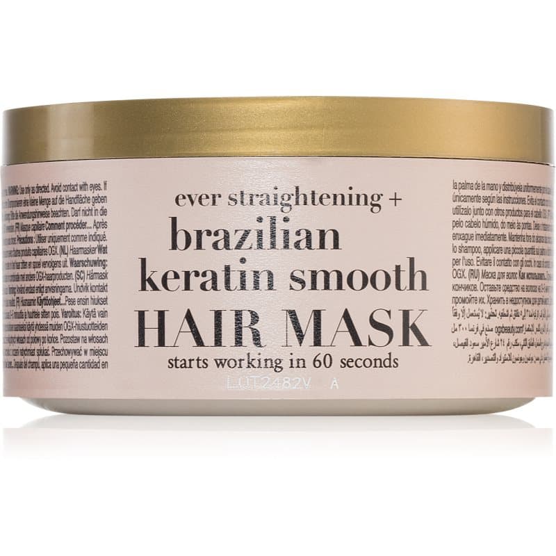 OGX Brazilian Keratin Smooth Gladmakende Masker met Keratine 300 ml