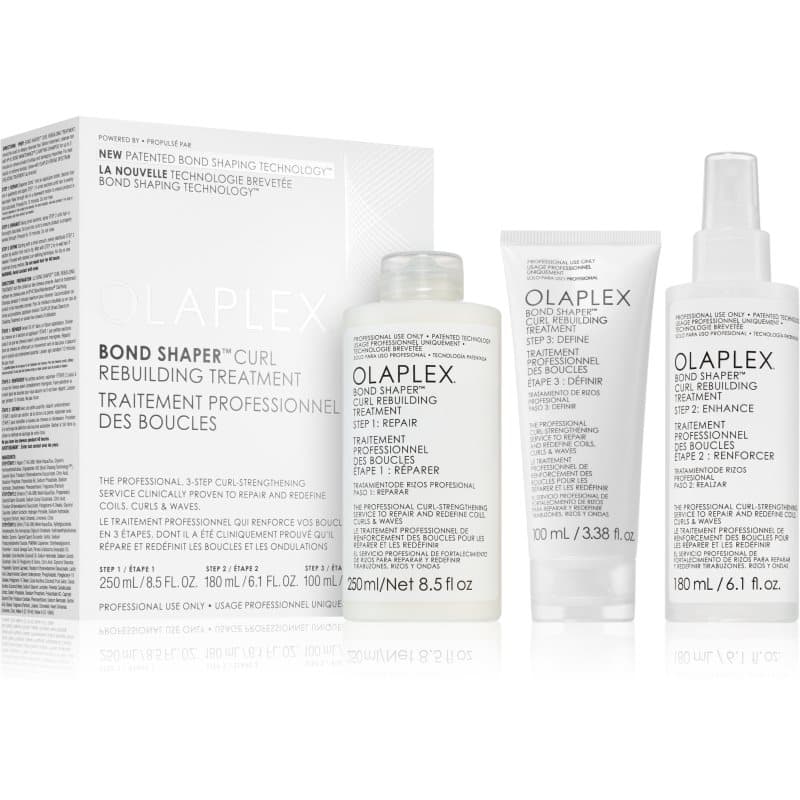 Olaplex Bond Shaper Curl Rebuilding Treatment set set voor krullend haar 3 st