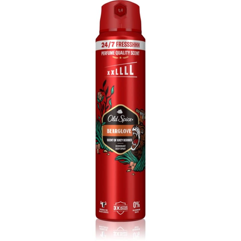 Old Spice Bearglove Verfrissende Deo Spray voor Mannen 250 ml
