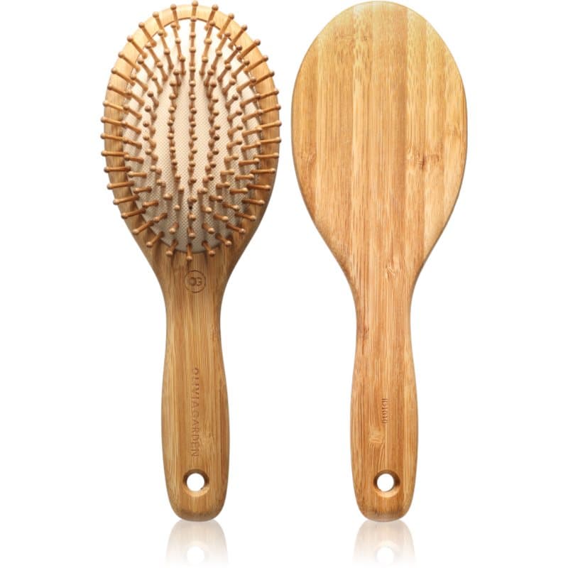Olivia Garden Bamboo Touch platte haarborstel voor Haar en Hoofdhuid M 1 st