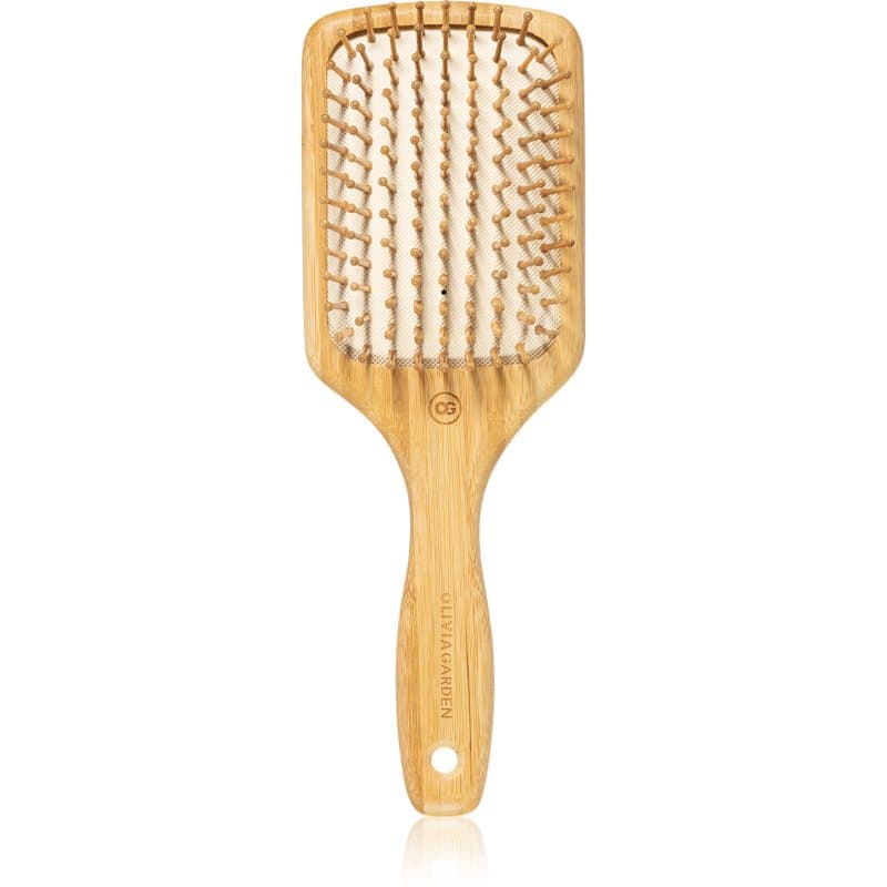 Olivia Garden Bamboo Touch platte haarborstel voor Haar en Hoofdhuid L 1 st