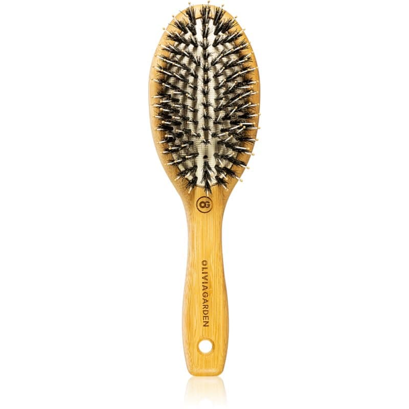 Olivia Garden Bamboo Touch platte haarborstel voor Haar en Hoofdhuid S 1 st