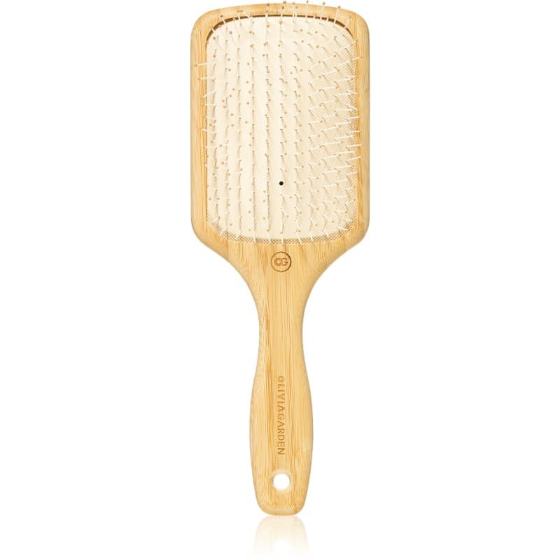 Olivia Garden Bamboo Touch platte haarborstel voor Haar en Hoofdhuid Nylon L 1 st