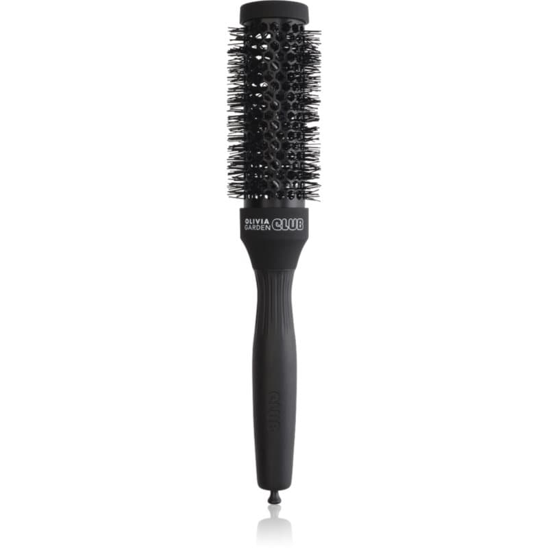 Olivia Garden Club The Glow Blowout Ceramic Round Brush Black ronde haarborstel S 1 st