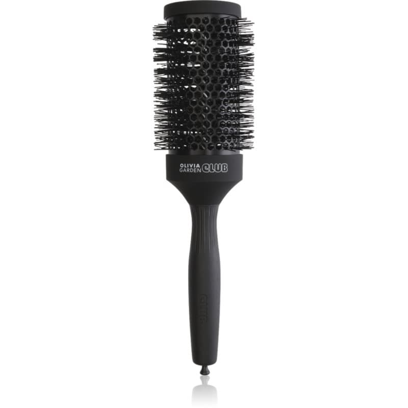 Olivia Garden Club The Glow Blowout Ceramic Round Brush Black ronde haarborstel 1 st