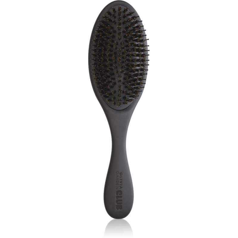 Olivia Garden Club The Reset Detangling&Shine Hairbrush platte haarborstel met Etui Black 1 st