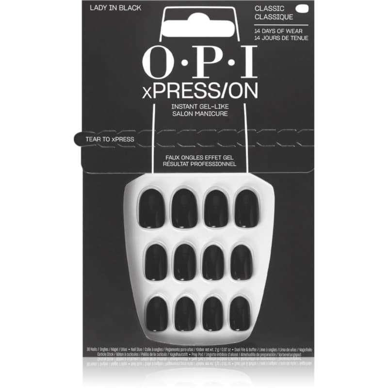 OPI xPRESS/ON valse nagels Lady in Black 30 st