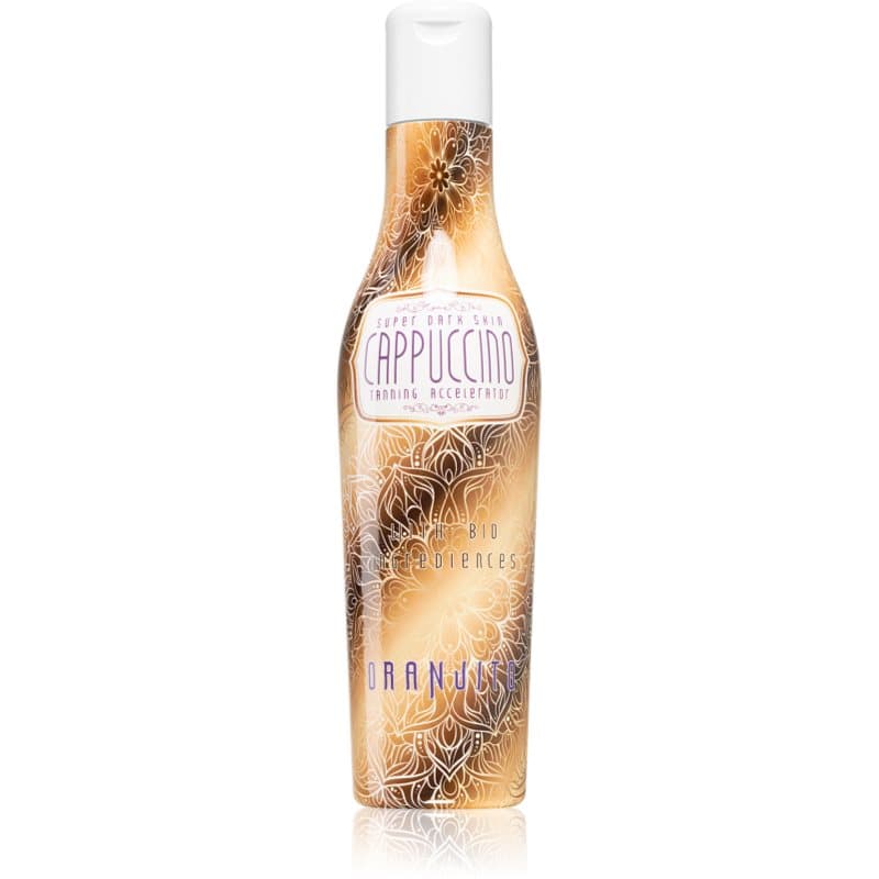 Oranjito Super Dark Skin Cappuccino zonnebadlotion voor solaria met bio-componenten en een bruiningsversneller 200 ml