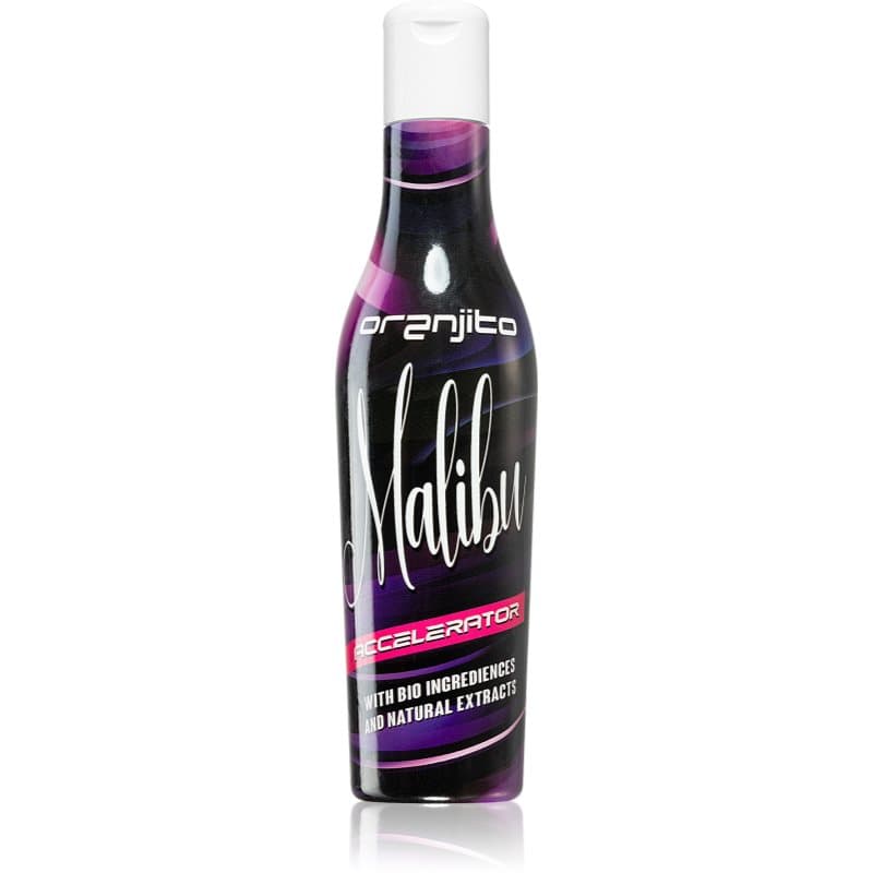 Oranjito Malibu Accelerator zonnebadlotion voor solaria met bio-componenten en een bruiningsversneller unisex met geur White Tea 200 ml