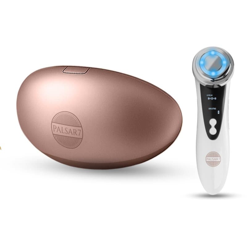 PALSAR7 Exclusive Set LED Lip Mask & Galvanic Iron voor speciale prijs Rose Gold