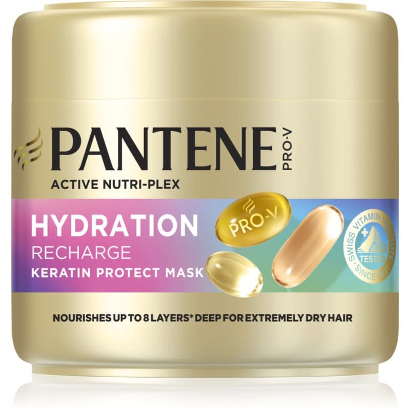 Pantene Pro-V Active Nutri Plex Hydration Recharge Herstellende en Hydraterende Haarmasker met Keratine 300 ml