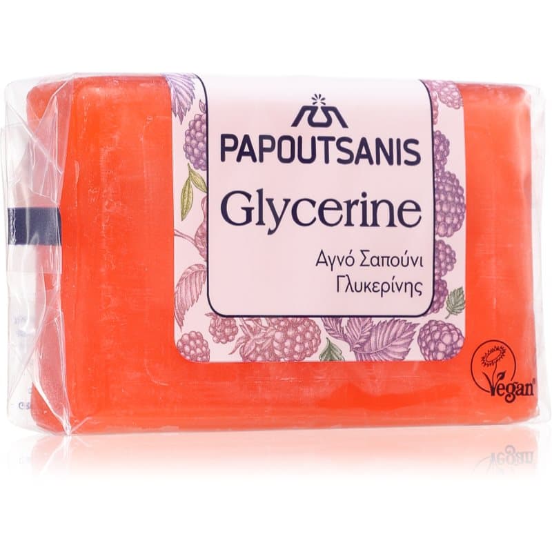 PAPOUTSANIS Glycerine Red Vaste Zeep voor het Lichaam 125 g