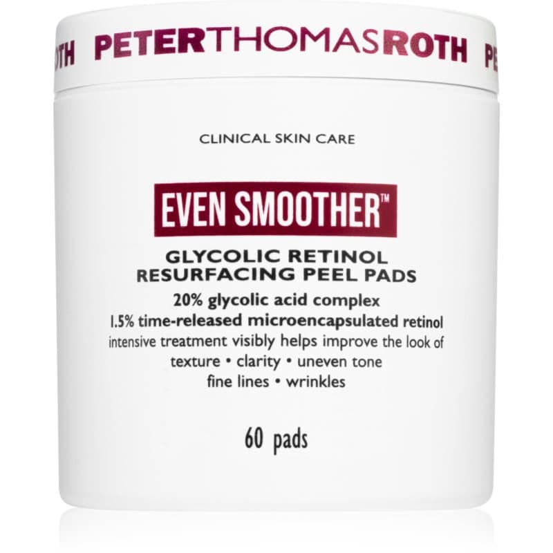 Peter Thomas Roth EVEN SMOOTHER™ Glycolic Retinol Resurfacing Peel Pads Exfolierende Pads voor ’s nachts 1 caps