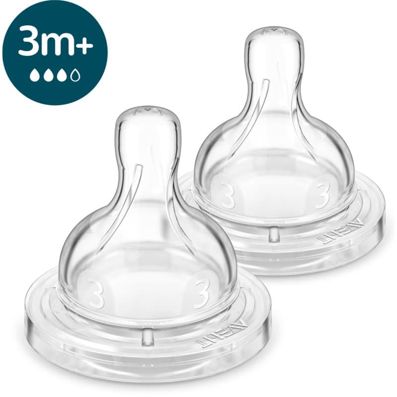 Philips Avent Anti-colic SCY763/02 flesspeen anti-colic 3 m+ Medium Flow 2 st