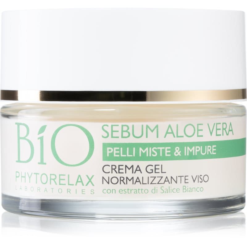 Phytorelax Laboratories Bio Sebum Aloe Vera Hydraterende Gelcrème voor vermindering van vette Huid 50 ml