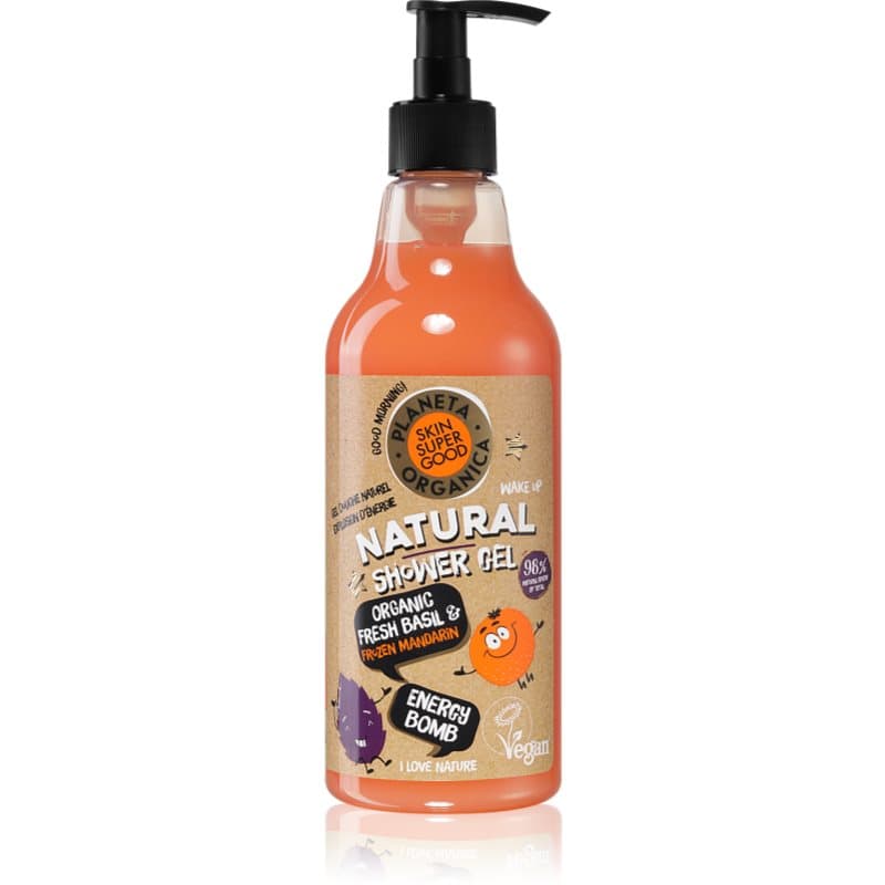 Organic Shop Skin Super Good Energy Bomb natuurlijke douchegel met verfrissend effect 500 ml