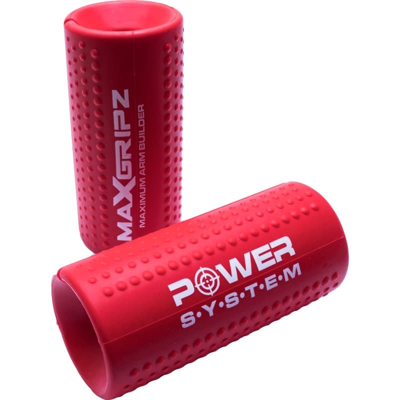 Power System Mx Gripz stevige handgrepen voor halters kleur Red M 2 st