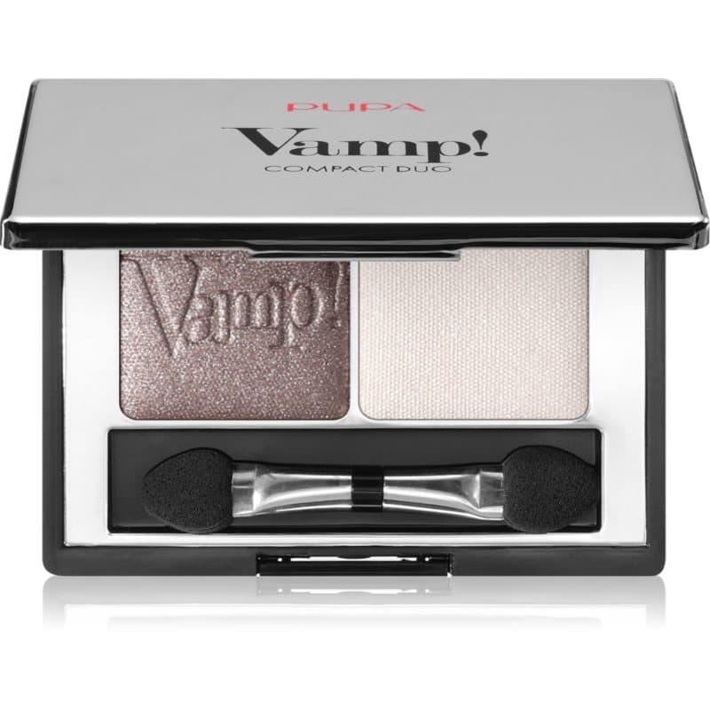 PUPA Milano Vamp! Compact Duo Eyeshadow Duo Oogschaduw Tint 008 - Cream Taupe 2.2 g