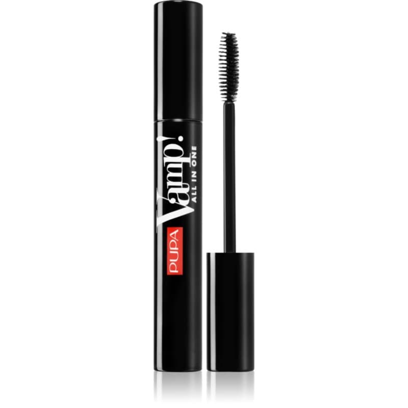 PUPA Milano Vamp! All In One Mascara voor Volume, Lengte en Gescheide Wimpers Tint 101 Black 9 ml