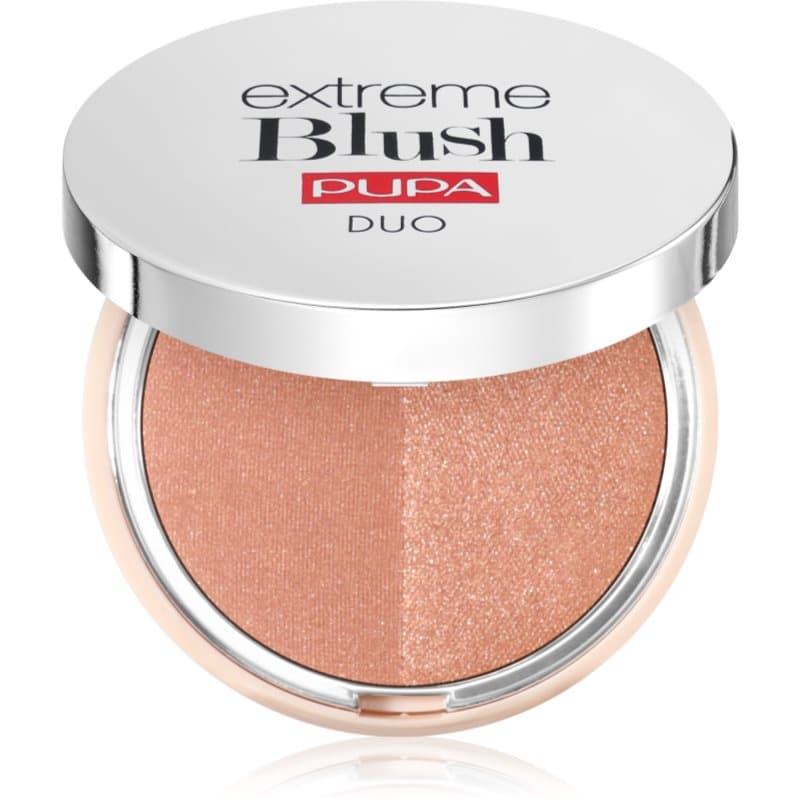 PUPA Milano Extreme Blush Duo Compacte Blush Tint 120 - Radiand Caramel - Glow Spice 4 g