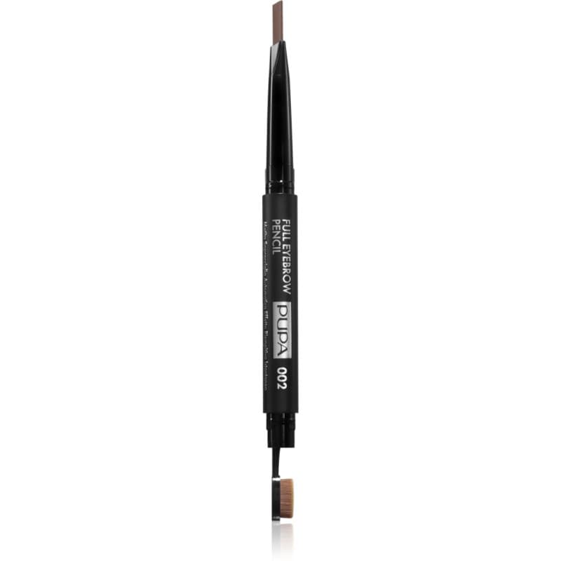 PUPA Milano Full Eyebrow Automatic Pencil Automatische Wenkbrauwpotlood Tint 002 Brown 0.2 g