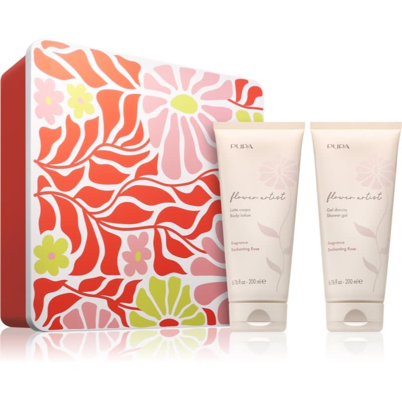 PUPA Milano Flower Artist Kit Gift Set voor het Lichaam met geur Enchanting Rose
