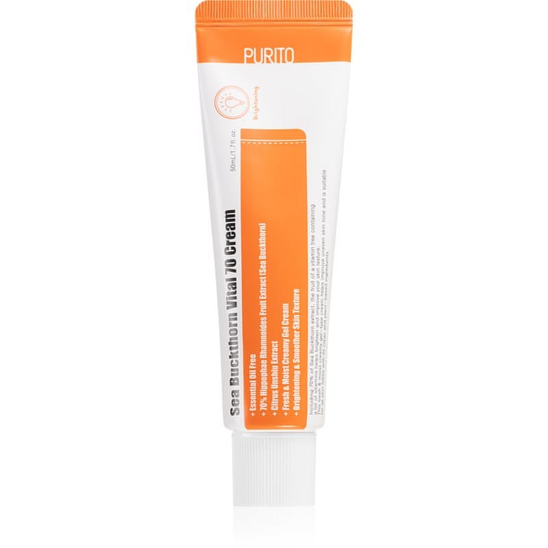 Purito Sea Buckthorn Vital 70 Hydraterende en Verzachtende Crème  met duindoorn 50 ml