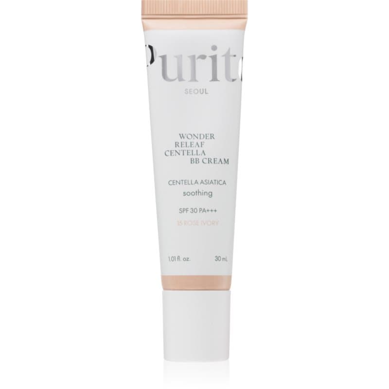 Purito Wonder Releaf Centella BB Cream Verhelderende BB Crème met kalmerend effect Tint 15 Rose Ivory 30 ml