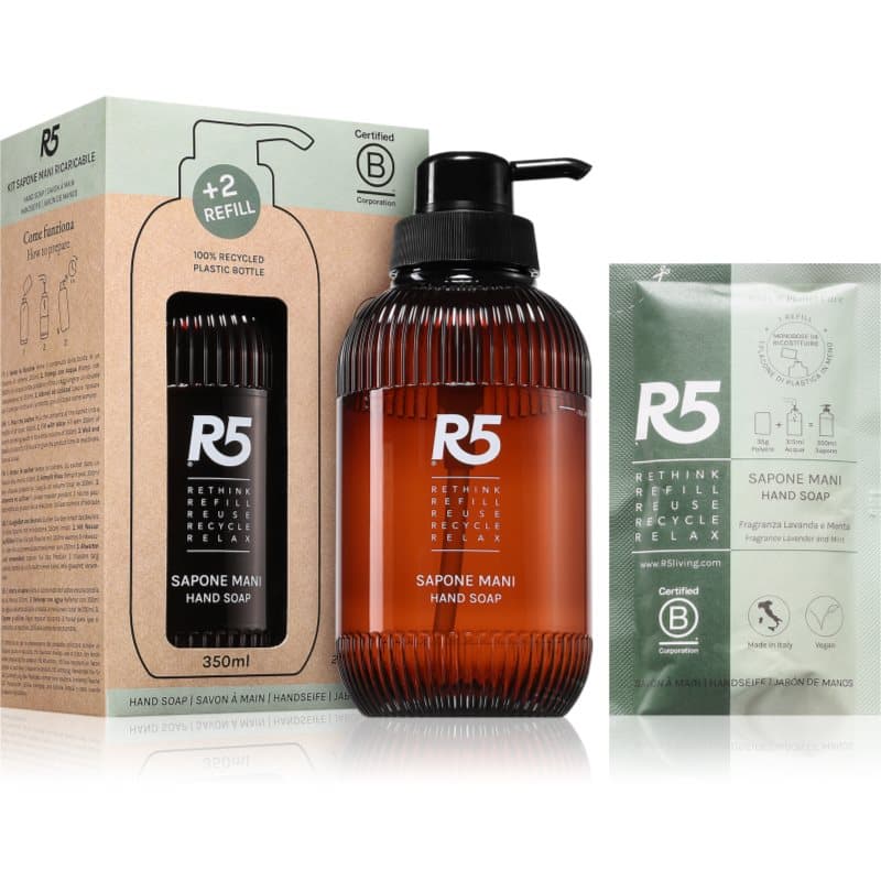 R5 Sapone Mani Vloeibare Zeep + Navulling