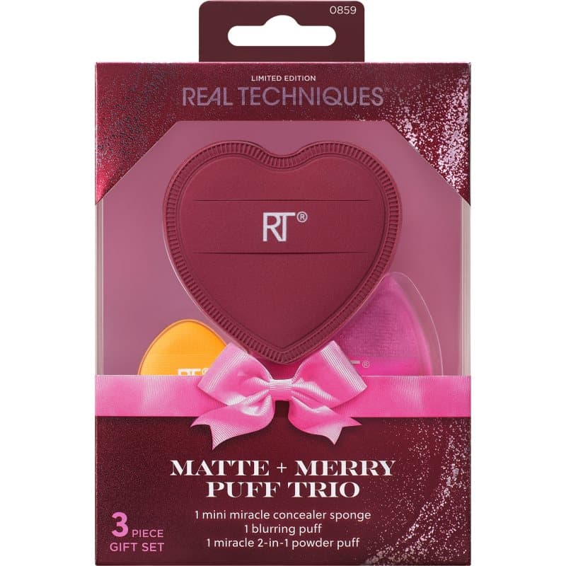 Real Techniques Matte + Merry Puff Trio Applicatoren Set