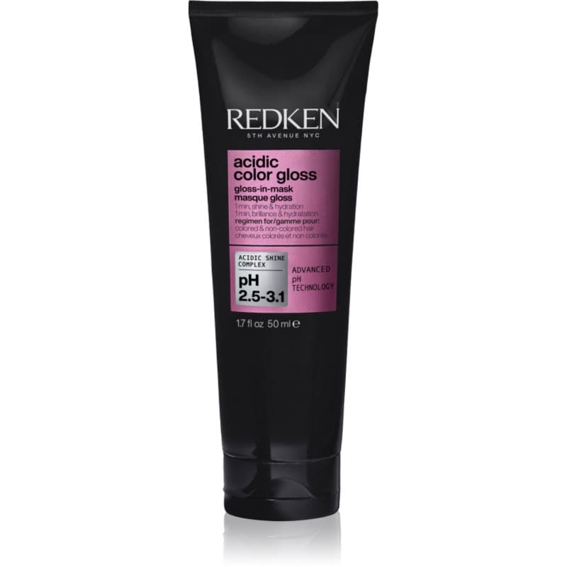 Redken Acidic Color Gloss Gloss-in-Mask Voedende en Hydraterende Haarmasker voor Glanzend en Zacht Haar 50 ml