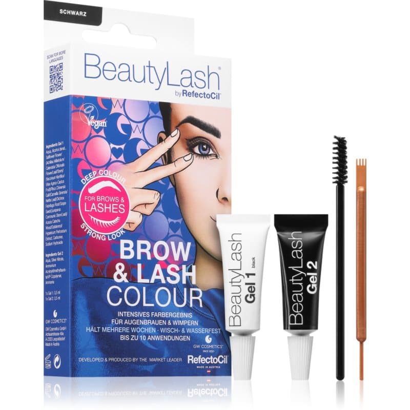 RefectoCil BeautyLash Brow & Lash Colour Wenkbrauwverf voor Wimpers en Wenkbrauwen Tint Black 1 st