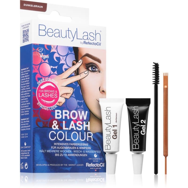 RefectoCil BeautyLash Brow & Lash Colour Wenkbrauwverf voor Wimpers en Wenkbrauwen Tint Dark Brown 1 st