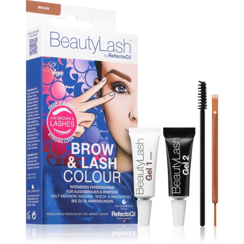 RefectoCil BeautyLash Brow & Lash Colour Wenkbrauwverf voor Wimpers en Wenkbrauwen Tint Brown 1 st