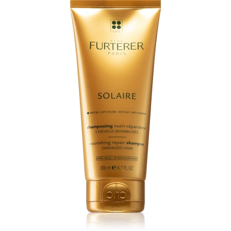 René Furterer Solaire Voedende Shampoo voor beschadigd Haar door Chloor, Zon en Zoutwater 200 ml