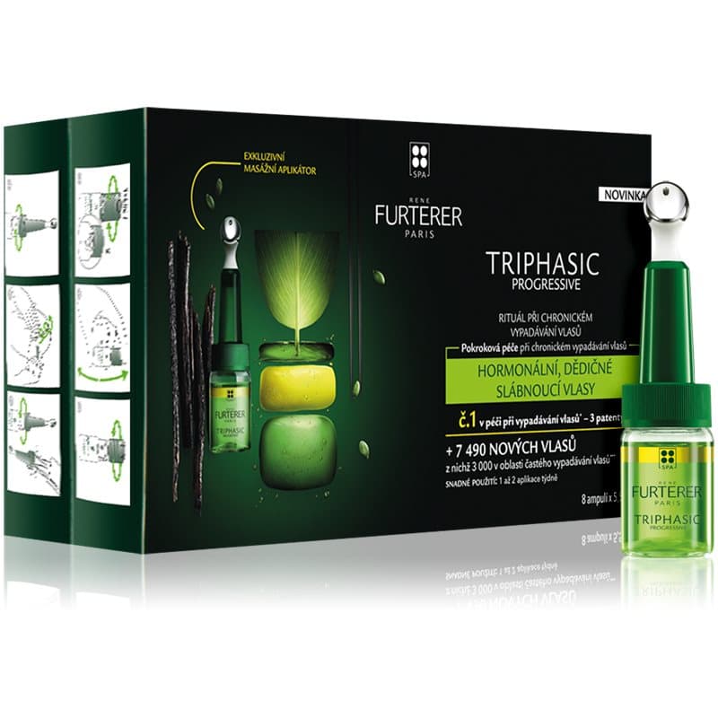 René Furterer Triphasic Progressive complexe zorg bij chronische haaruitval 8x5,5 ml