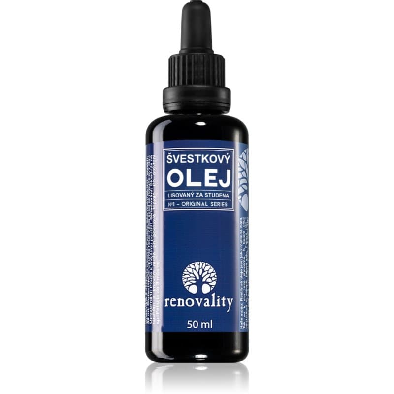 Renovality Original Series Cold-Pressed Plum Oil Gezichtsolie voor Droge tot Gevoelige Huid 50 ml