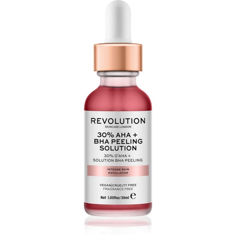 Revolution Skincare AHA + BHA 30% Peeling Solution intensieve chemische peeling voor Stralende Huid 30 ml