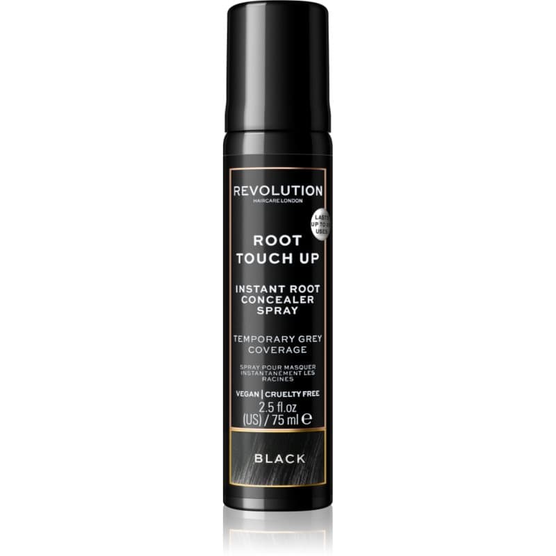 Revolution Haircare Root Touch Up Spray voor uitgroei dekking Tint  Black 75 ml